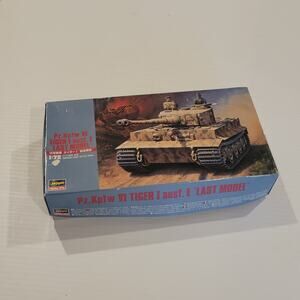 Hasegawa WWII Tank Mini 1/72 Pz. Kpfw VI Tiger I Ausf. E Last Model New open box